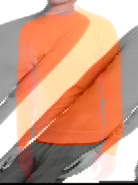 Magazzino Ricambi Felpa Magazzino Ricambi Cashmere Infeltrito Arancione Presa