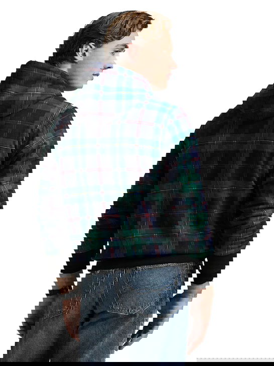 Polo Ralph Lauren Felpa Polo Ralph Lauren Plaid Pile Verde Outlet