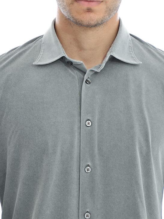 Rrd Camicia RRD Techno Wash Verde In Linea