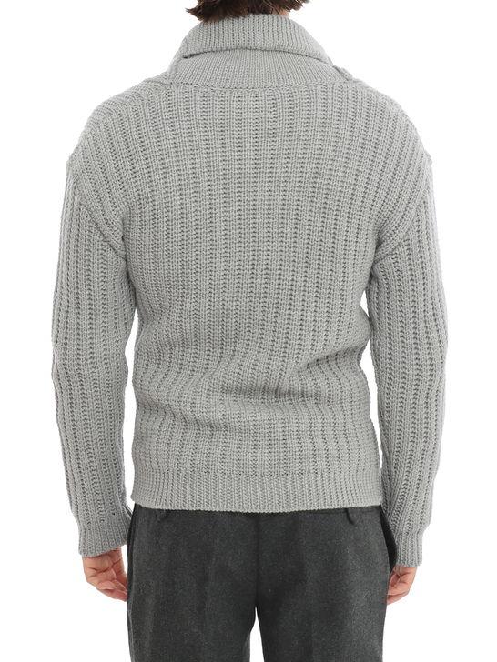 Rakki Cardigan Rakkì Collo Sciallato Grigio Qualità Garantita