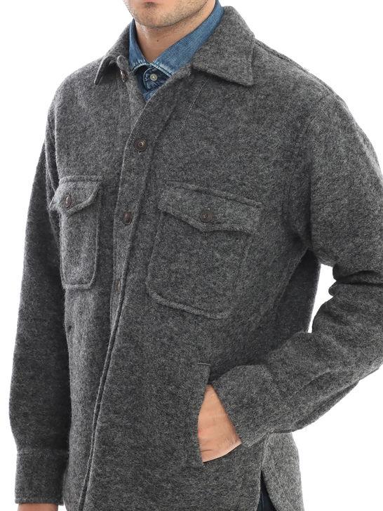 Tintoria Mattei Overshirt Tintoria Mattei Grigio Outlet