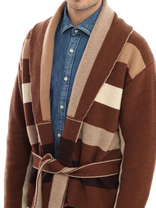 Rakki Cardigan Rakkì Navajo Marrone In Linea