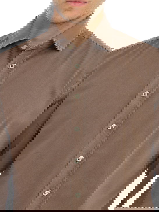 Bastoncino Camicia Bastoncino Gabardina Marrone Outlet