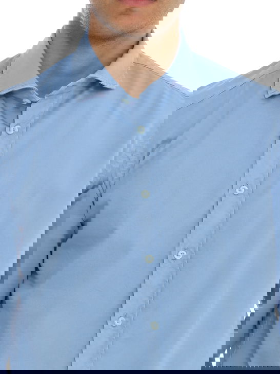 Bastoncino Camicia Bastoncino Gabardina Azzurro Hotsell