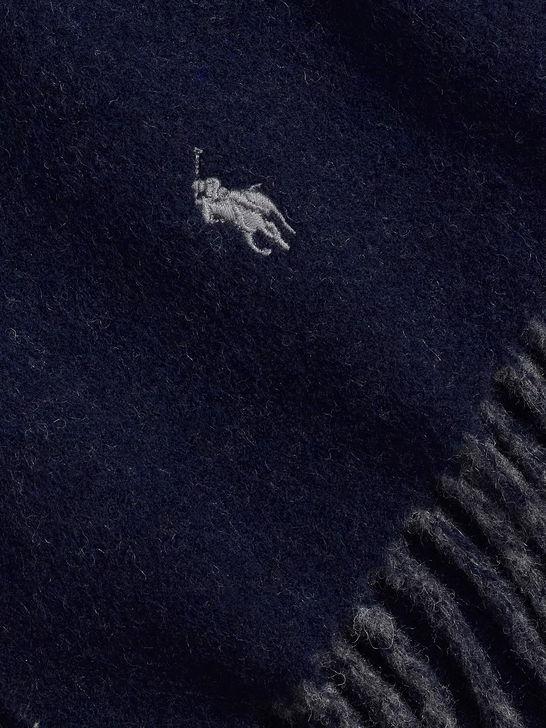 Polo Ralph Lauren Sciarpa Polo Ralph Lauren Double-Face Blu Outlet