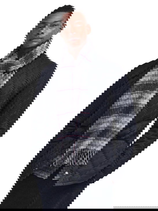 Barbour Sciarpa Barbour Tartan Grigio Saldi