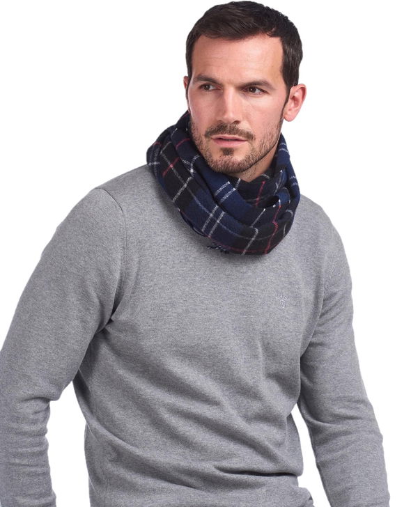 Barbour Sciarpa Barbour Tartan Blu Vendita Calda