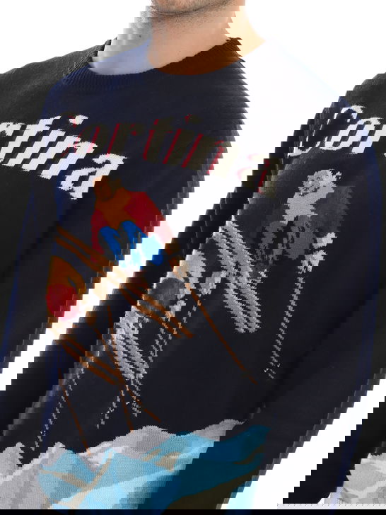 Mc2 Saint Barth Maglia MC2 Saint Barth Cortina Blu Qualità Garantita