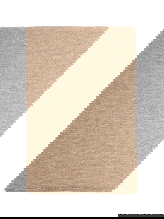 Barna Cashmere Sciarpa Barna Cashmere Bicolore Beige/Beige Sottocosto