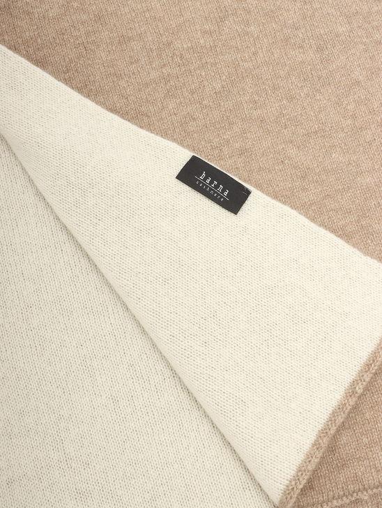 Barna Cashmere Sciarpa Barna Cashmere Bicolore Beige/Beige Sottocosto