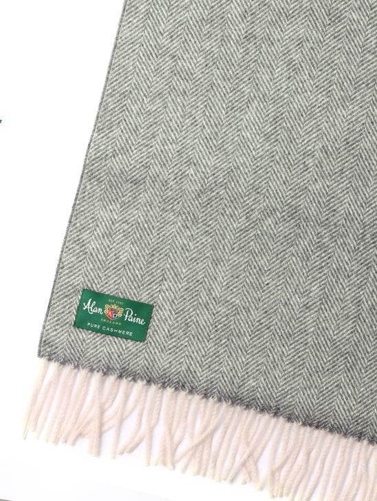 Alan Paine Sciarpa Alan Paine Kinross Cashmere Grigio Offerta