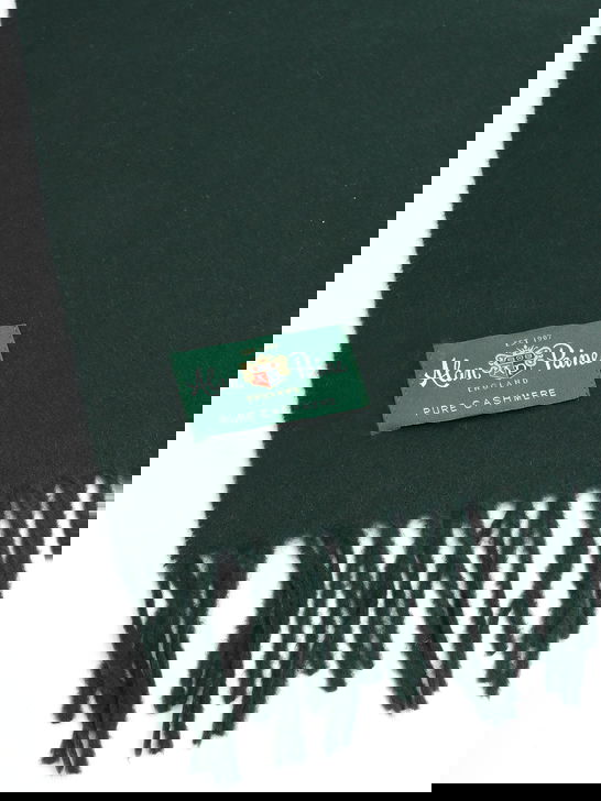 Alan Paine Sciarpa Alan Paine Risbury Cashmere Verde Offerte