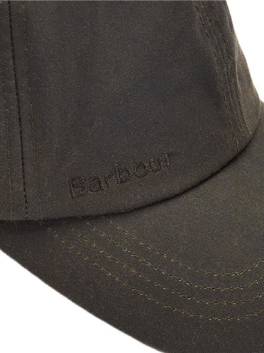 Barbour Cappello Barbour Wax Sport Verde In Vendita