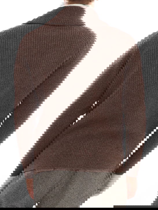 Rakki Cardigan Rakkì Sciallato Marrone In Saldo
