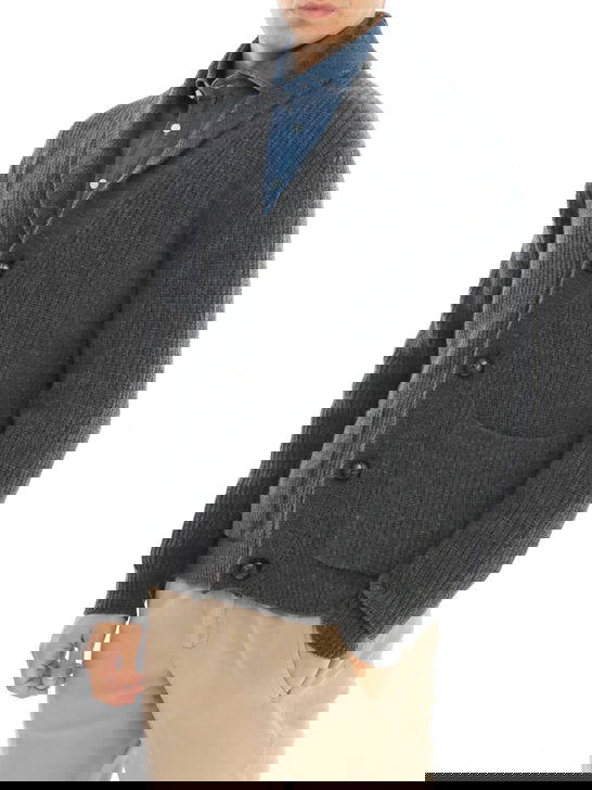 Rakki Cardigan Rakkì Sciallato Grigio Nuova