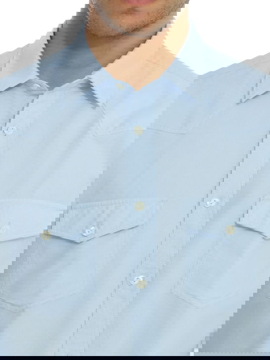 Tintoria Mattei Camicia Tintoria Mattei Oxford Azzurro Comprare a buon mercato