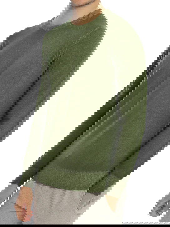 Kangra Maglia Kangra Cashmere Verde Offerta natalizia