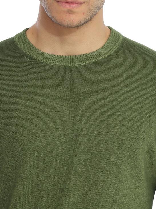 Kangra Maglia Kangra Cashmere Verde Offerta natalizia