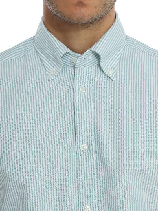 B.D. Baggies Camicia B.D. Baggies Oxford Bianco/Verde Offerta Anniversario