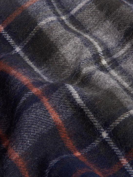 Barbour Sciarpa Barbour New Check Tartan Blu Ultimi tre giorni