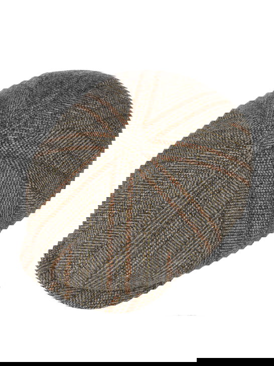 Stetson Coppola Stetson Hatteras Herringbone Stripe Grigio Super sconto