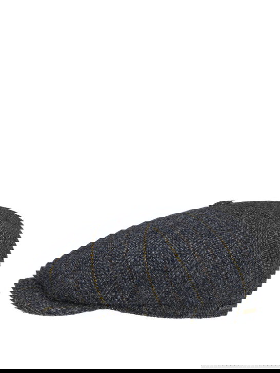 Stetson Coppola Stetson Hatteras Herringbone Stripe Blu Enormi sconti