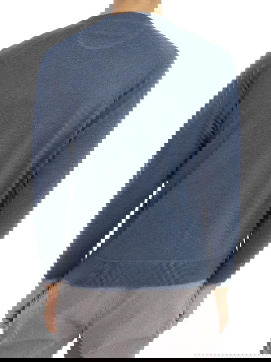 Alan Paine Felpa Alan Paine Raglan Azzurro Outlet