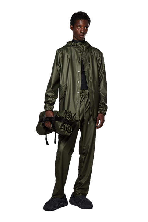 Rains Impermeabile Rains Fishtail Verde Spedizione gratuita