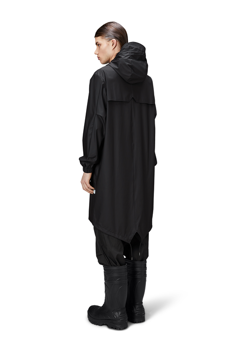 Rains Impermeabile Rains Fishtail Nero Sconto di tempo limitato