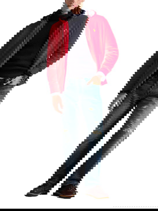 Polo Ralph Lauren Felpa Polo Ralph Lauren Full Zip Rosso Fornitura limitata