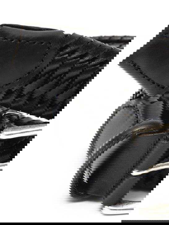 Albertoluti Cintura Alberto Luti Elastico Cerato Nero Italy