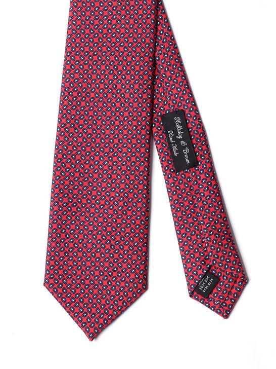 Holliday u0026 Brown Cravatta Holliday & Brown Twill Rosso In Vendita