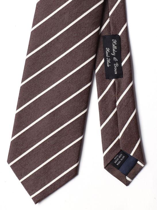 Holliday u0026 Brown Cravatta Holliday & Brown Jacquard Marrone Saldi