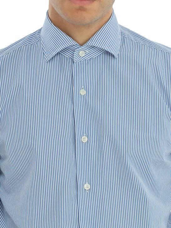 Xacus Camicia Xacus Taylor Bianco-Blu I Più Venduti