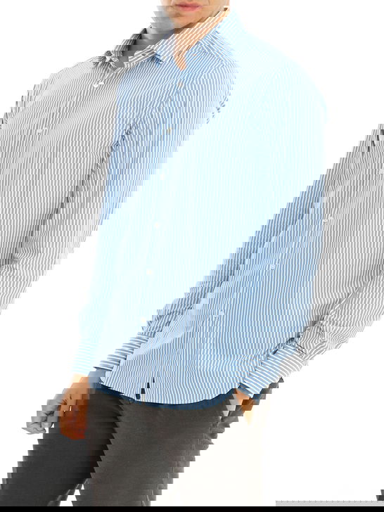 Xacus Camicia Xacus Taylor Active Bianco-Azzurro Nuova