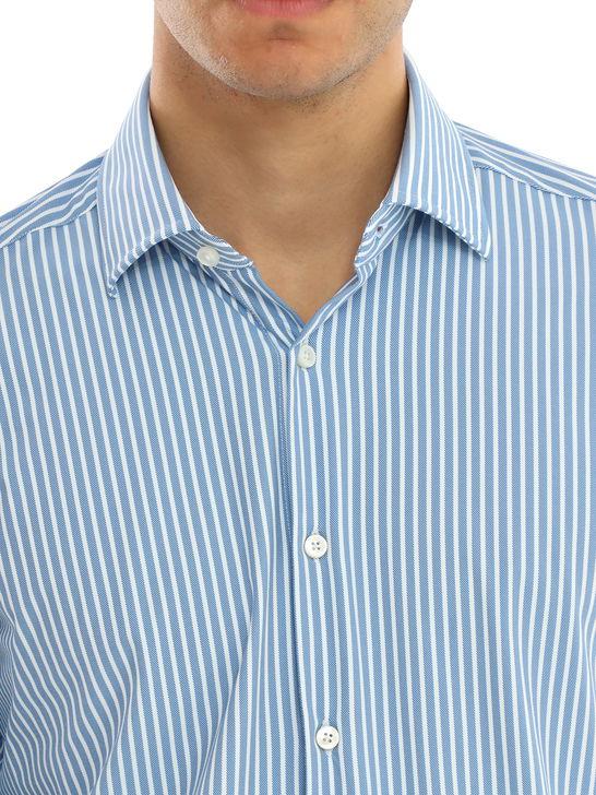 Xacus Camicia Xacus Taylor Active Bianco-Azzurro Nuova