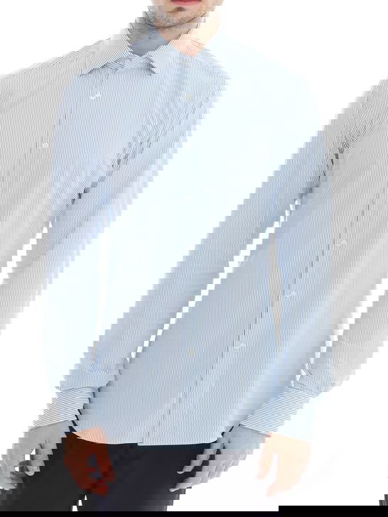 Xacus Camicia Xacus Taylor Active Bianco-Azzurro Moda
