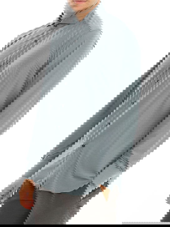 Xacus Camicia Xacus Flanella Tecnica Grigio Negozio online di fabbrica