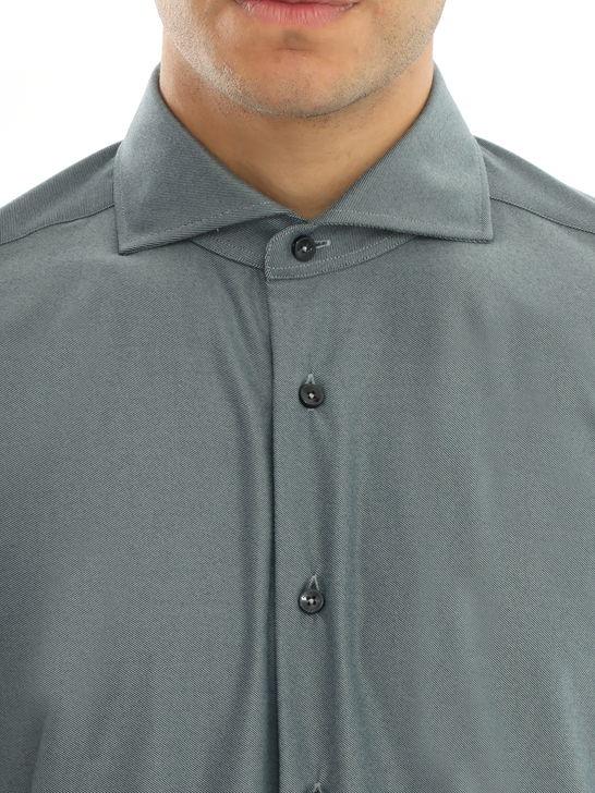 Xacus Camicia Xacus Flanella Tecnica Grigio Negozio online di fabbrica