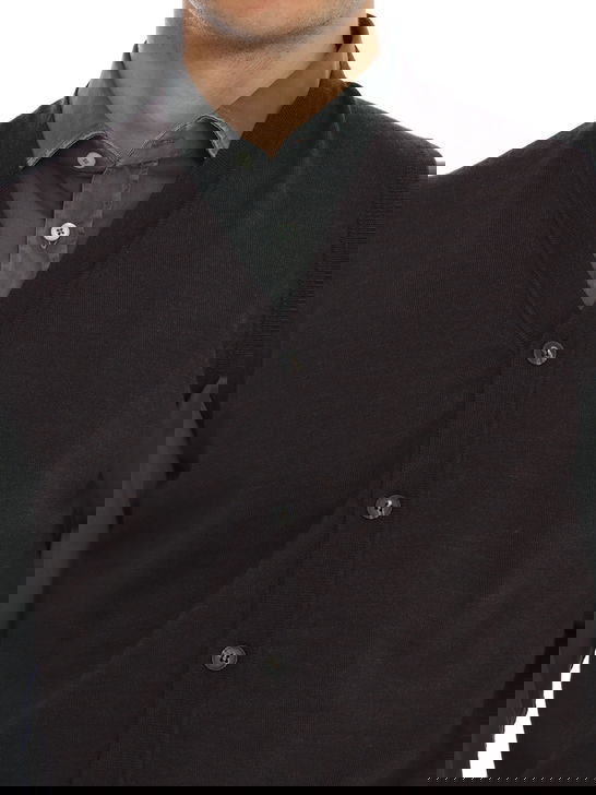Kangra Gilet Kangra Merinos Marrone Offerta Anniversario