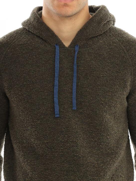 Gallia Felpa Gallia Cappuccio Verde Online Outlet