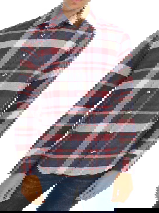 Bastoncino Camicia Bastoncino Check Marrone Ultimo giorno