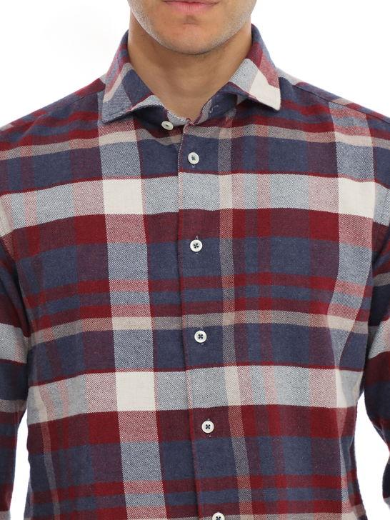 Bastoncino Camicia Bastoncino Check Marrone Ultimo giorno