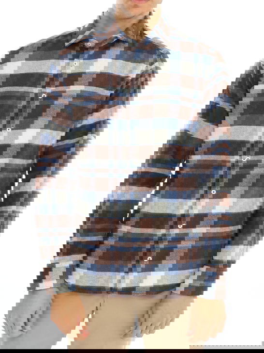 Bastoncino Camicia Bastoncino Check Marrone Promozione temporanea