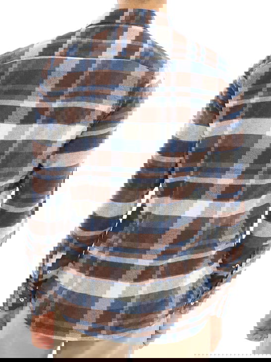 Bastoncino Camicia Bastoncino Check Marrone Promozione temporanea