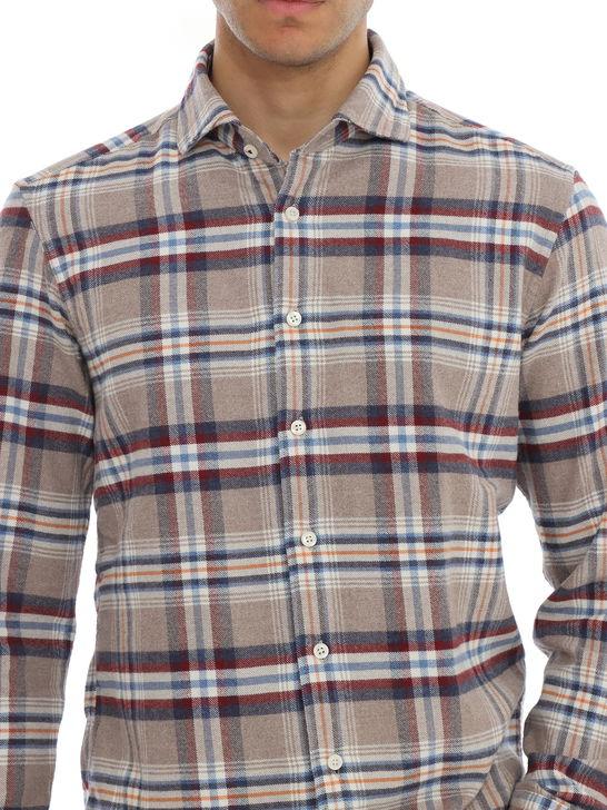 Bastoncino Camicia Bastoncino Check Beige Fino al 50% di sconto