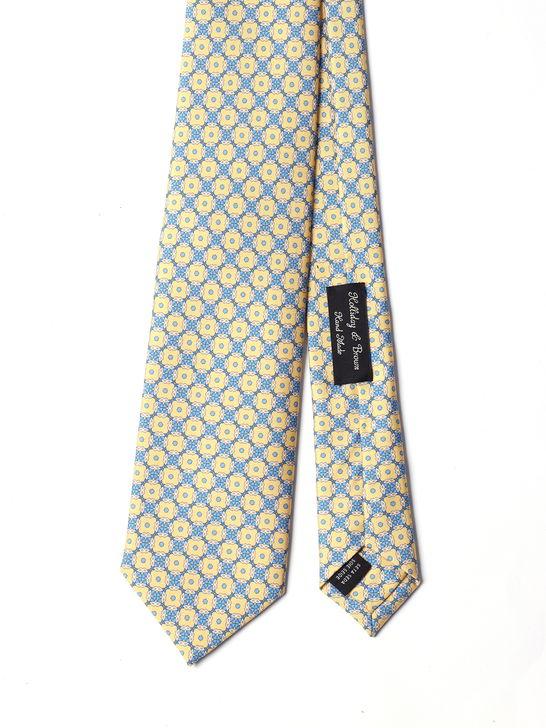 Holliday u0026 Brown Cravatta Holliday & Brown Twill Giallo Only for today
