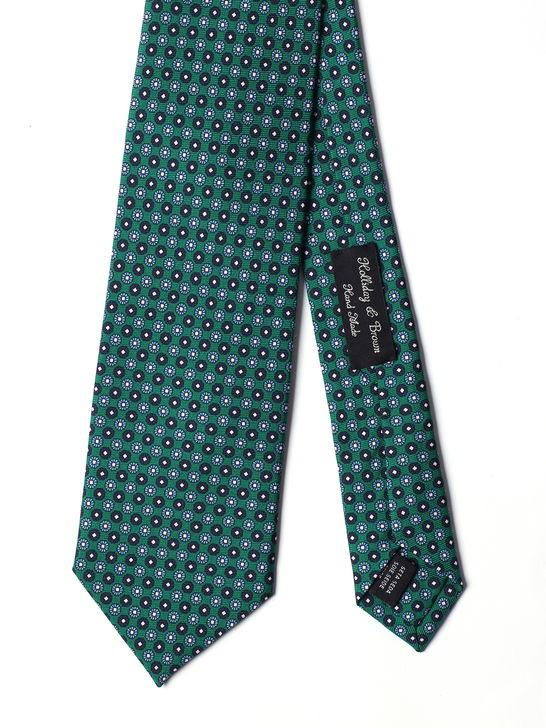 Holliday u0026 Brown Cravatta Holliday & Brown Twill Verde Super sconto