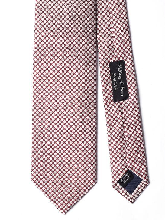 Holliday u0026 Brown Cravatta Holliday & Brown Jacquard Marrone Hotsell