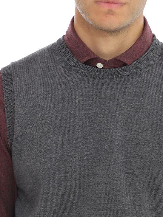 Kangra Gilet Kangra Merinos Grigio Vendite stagionali